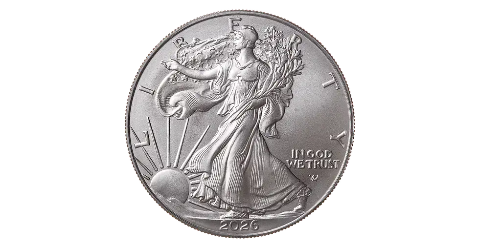 2026 1 oz Silver American Eagle $1 Coin BU