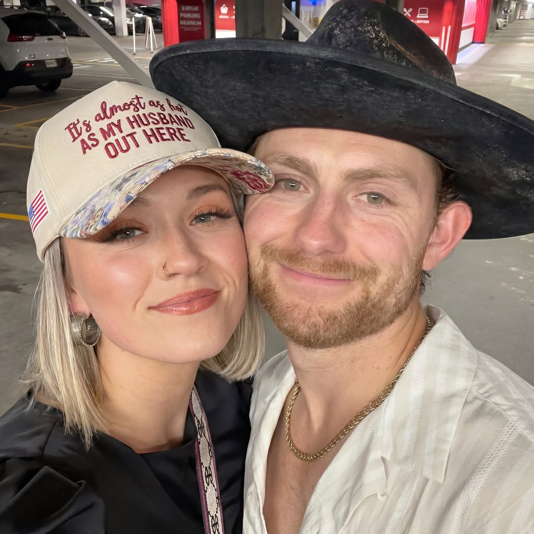 My Husband Out Here FLoral Hat